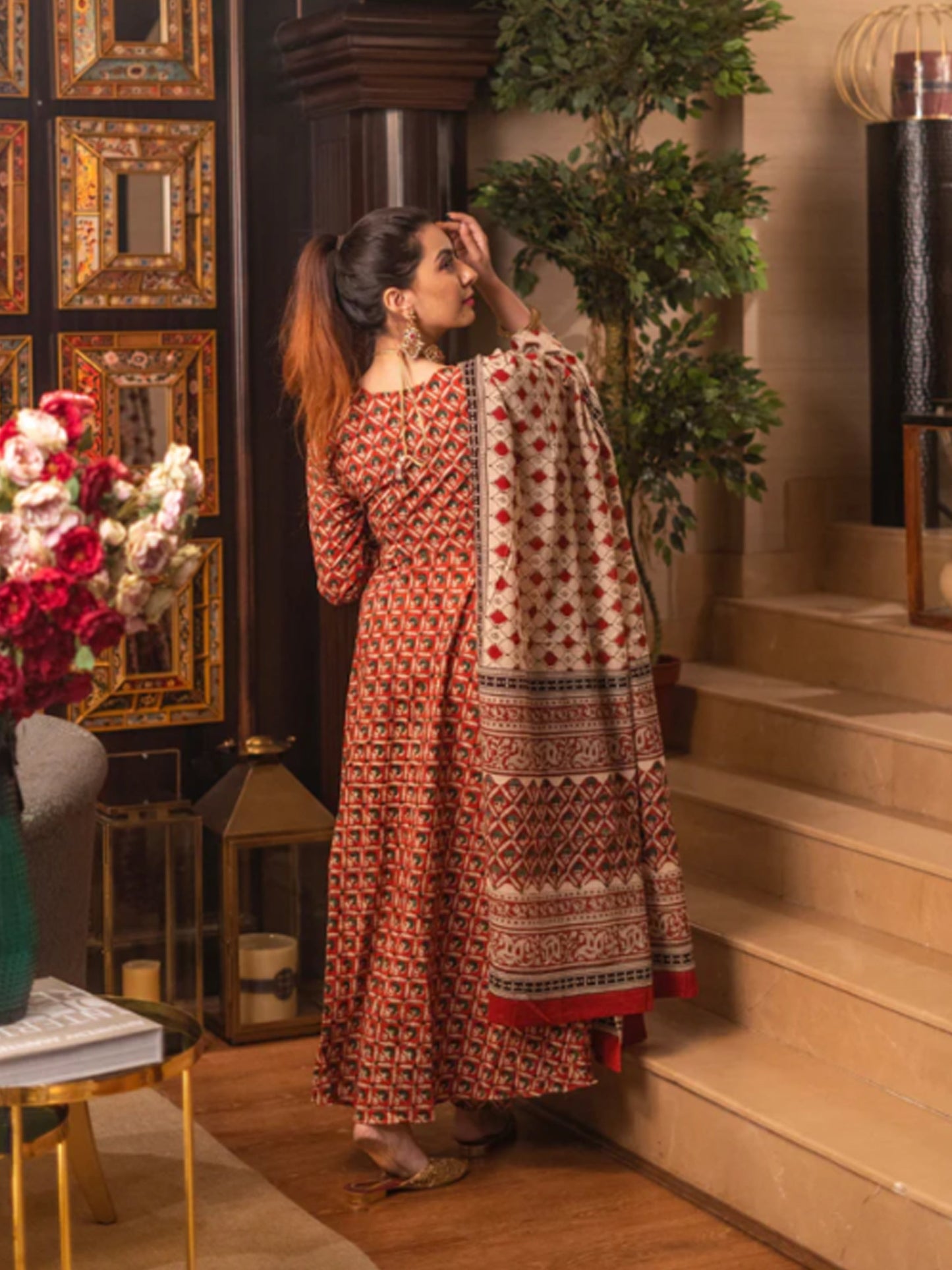 Bagru Bliss Handblock Suit