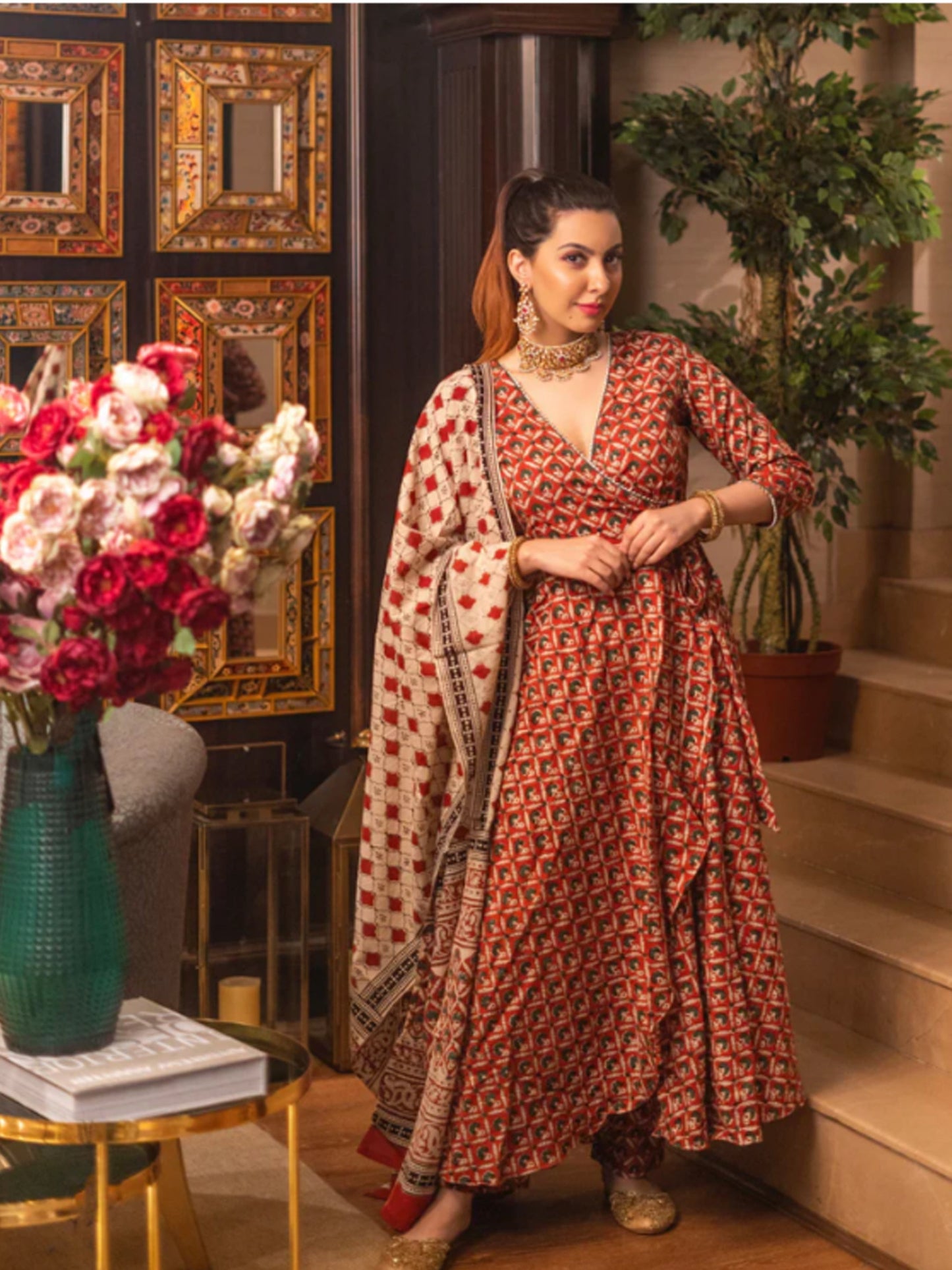 Bagru Bliss Handblock Suit