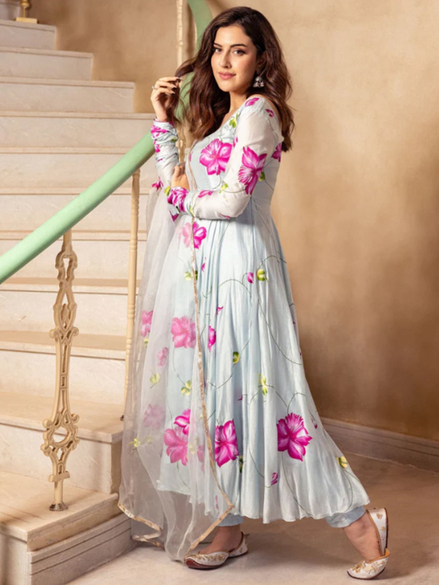 Azure Dream Handpainted Suit Set