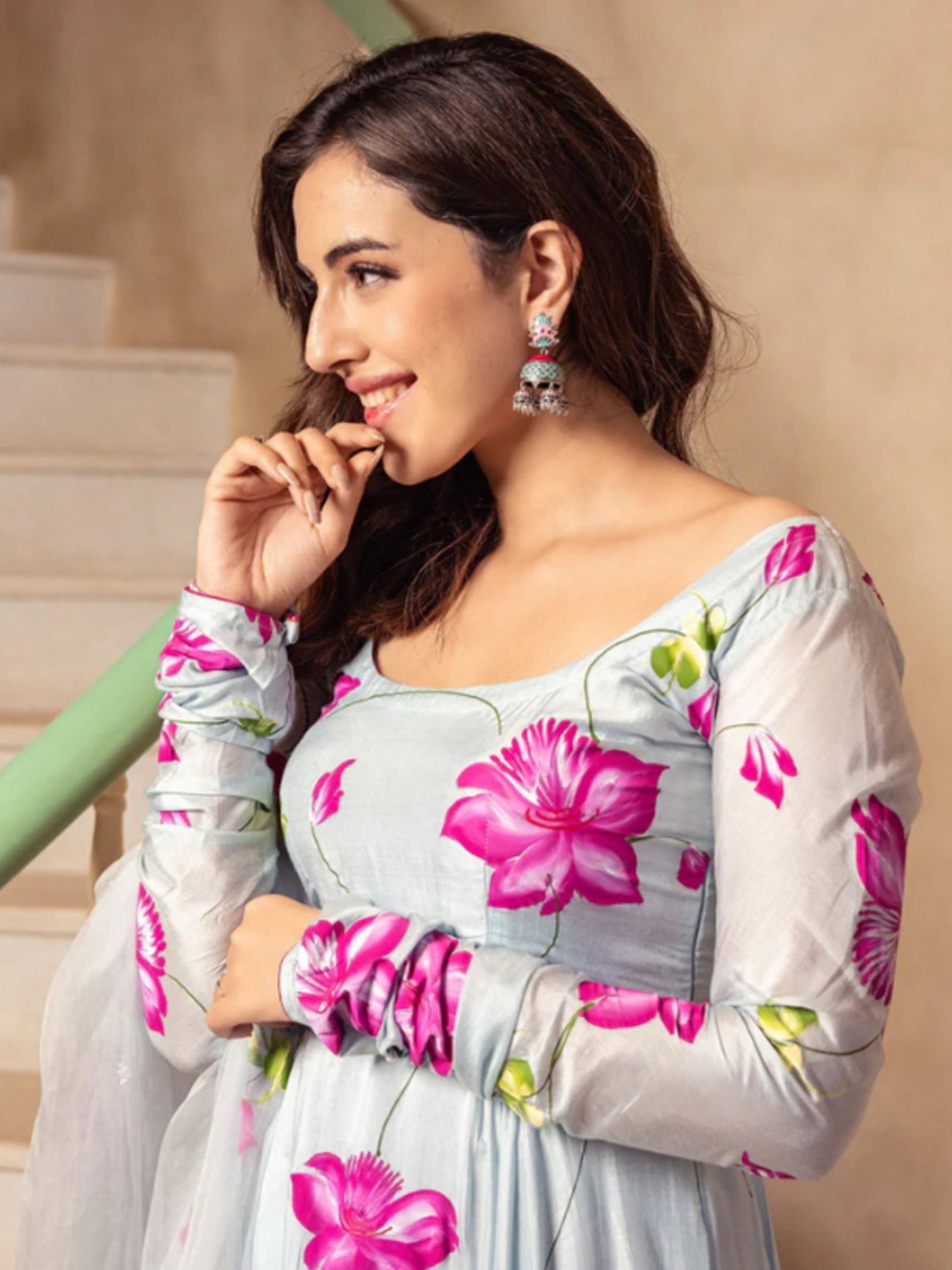 Azure Dream Handpainted Suit Set