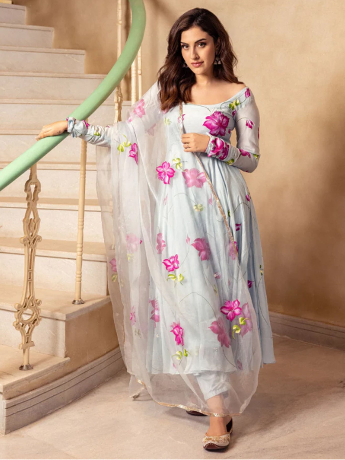 Azure Dream Handpainted Suit Set