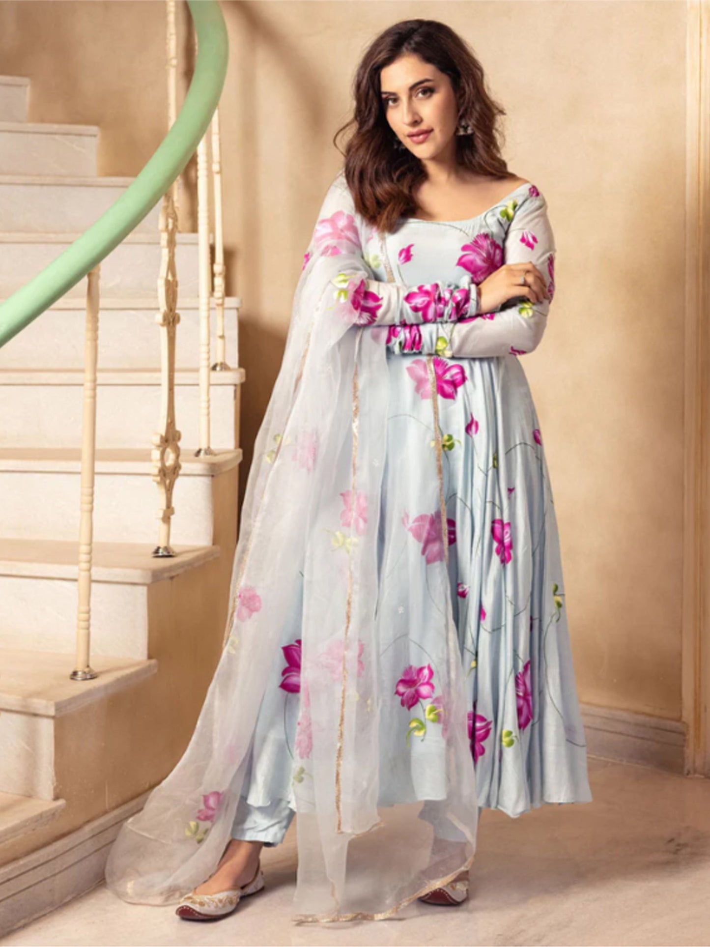 Azure Dream Handpainted Suit Set