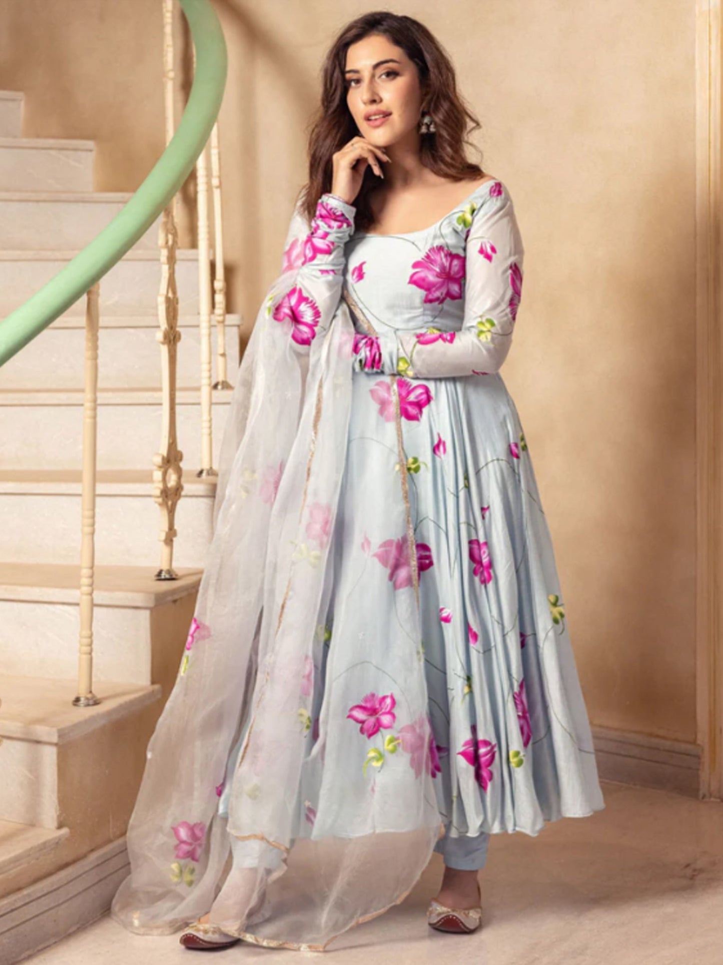 Azure Dream Handpainted Suit Set