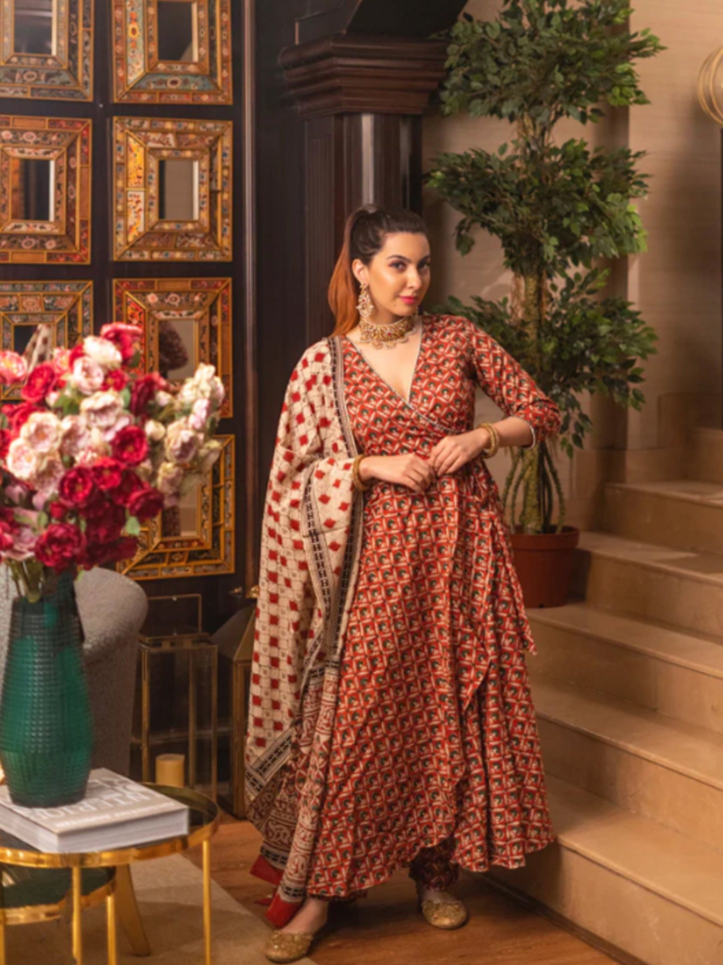 Bagru Bliss Handblock Suit