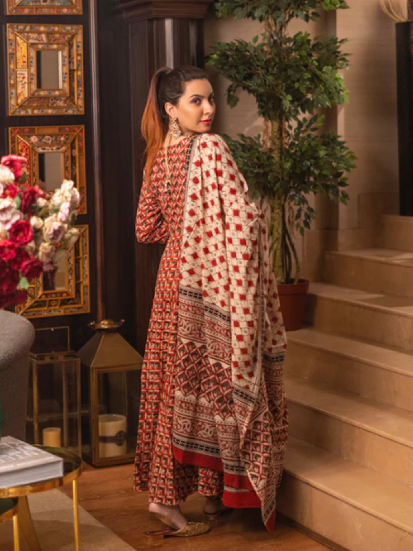 Bagru Bliss Handblock Suit